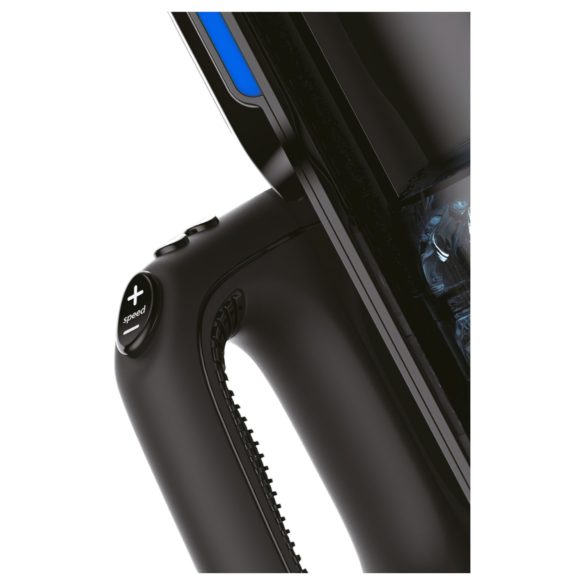 LETEN SM 500 - Opp-og-ned masturbator med mobiltelfonholder (svart)