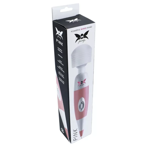 Pixey - massasjevibrator med ledning (rosa)