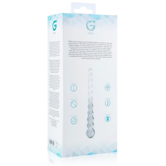 Gildo Glass No. 20 - Perledildo i glass (gjennomsiktig)