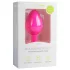 Easytoys Diamond - hvit stein analplugg (medium) - rosa