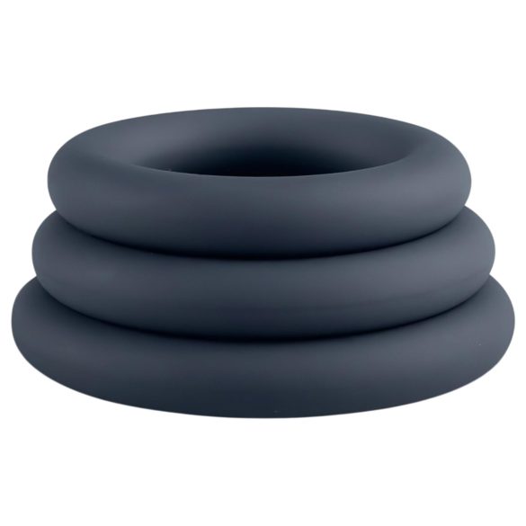 Boners - 3-delt penisringsett (grå)