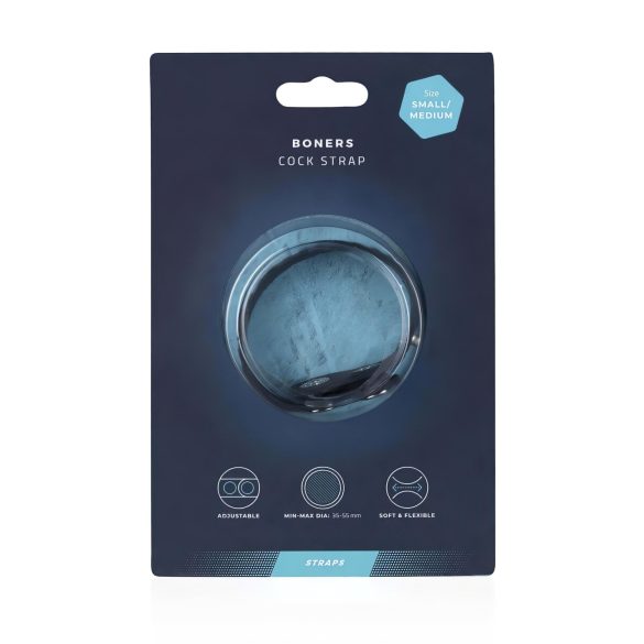 Boners Justerbar Penisring S/M - Grå