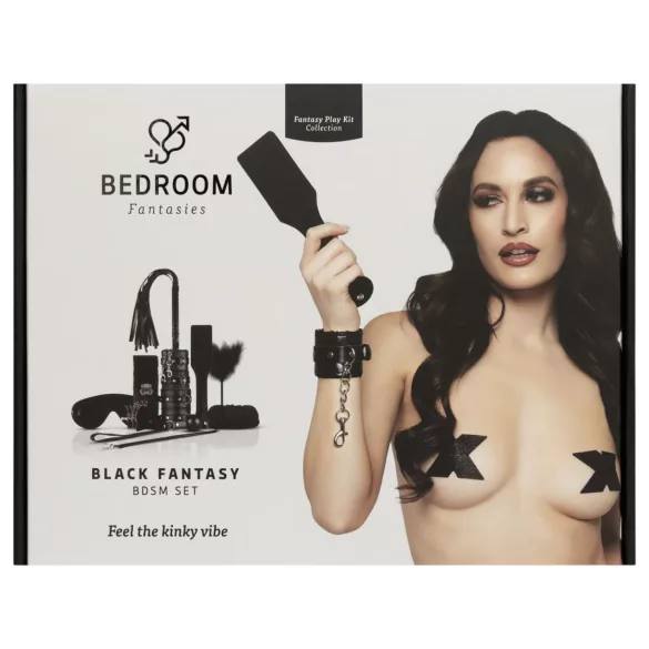 Secret Pleasure Chest - avansert BDSM-sett - 14 deler (svart)
