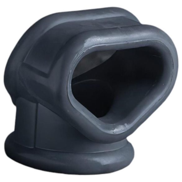 Boners 2-i-1 - penisring og testikkelstrekker (grå)