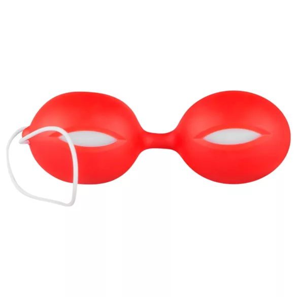 LoveBoxxx Jeg elsker Red - vibratorsett med binder (6 deler) - rød