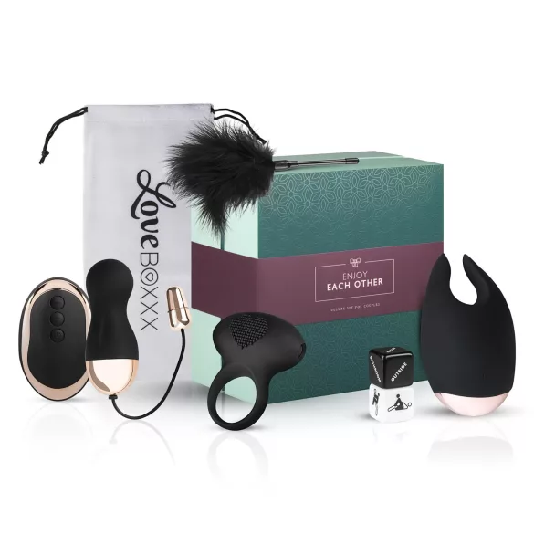LoveBoxxx Kjærlighetssett for Par - 5-delt Vibratorpakke