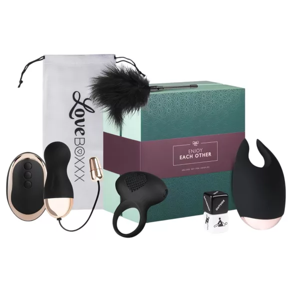LoveBoxxx Kjærlighetssett for Par - 5-delt Vibratorpakke