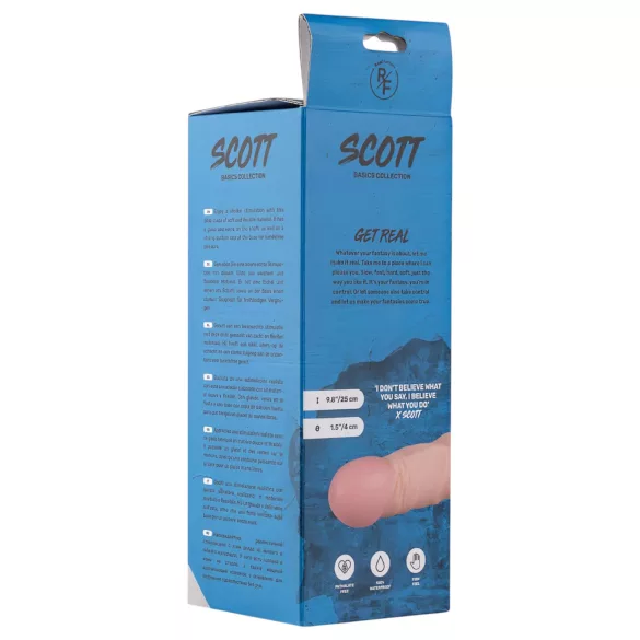 Real Fantasy Scott - naturtro dildo - 25 cm (naturlig)