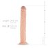 Real Fantasy Shawn - naturtro stor dildo - 35 cm (hudfarge)