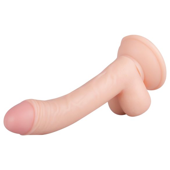 Real Fantasy Vince - dildo med forhud og testikler - 19,5cm (naturlig)