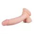 Real Fantasy Derek - realistisk dildo med testikler - 22 cm (naturlig)