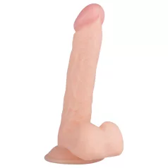   Real Fantasy Felix - naturtro dildo med testikler - 22 cm (naturlig)