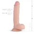 Real Fantasy Glynn - naturtro dildo med stang - 25 cm (natur)