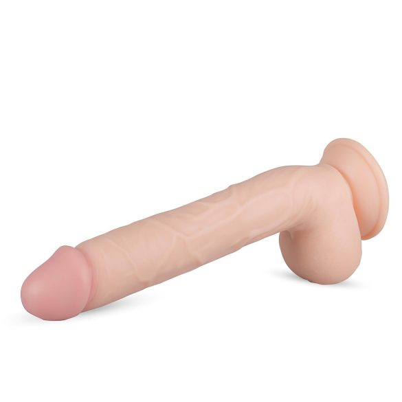 Real Fantasy Elvin - realistisk dildo med baller - 28 cm (natur)