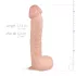 Real Fantasy Lexon - herlig naturtro dildo - 33 cm (naturlig)