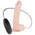 Real Fantasy Glynn - oppladbar, naturtro vibrator - 25 cm (hudfarget)