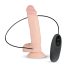 Real Fantasy Glynn - oppladbar, naturtro vibrator - 25 cm (hudfarget)