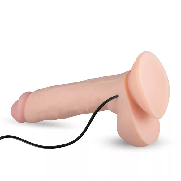 Real Fantasy Glynn - oppladbar, naturtro vibrator - 25 cm (hudfarget)
