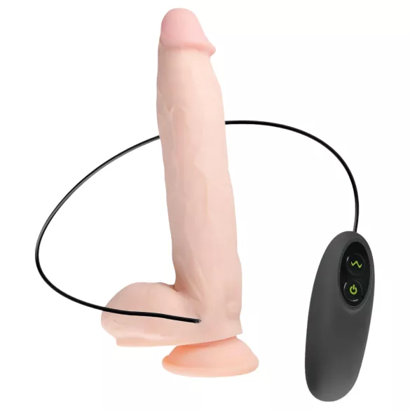 Real Fantasy Dwane - oppladbar, naturtro vibrator - 31 cm (naturlig)
