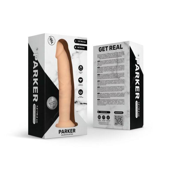 Real Fantasy Parker - naturtro dildo - 19 cm (hudfarget)