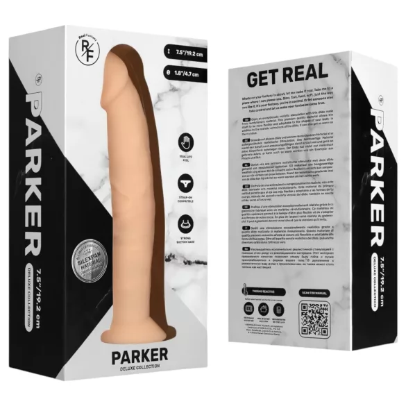 Real Fantasy Parker - naturtro dildo - 19 cm (hudfarget)