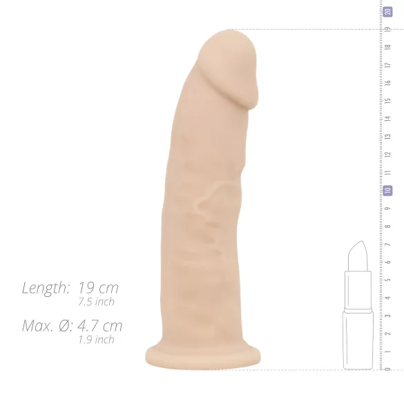 Real Fantasy Parker - naturtro dildo - 19 cm (hudfarget)