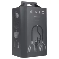   Saiz Premium - Dobbel Brystpumpe - Liten (Gjennomsiktig-Svart)