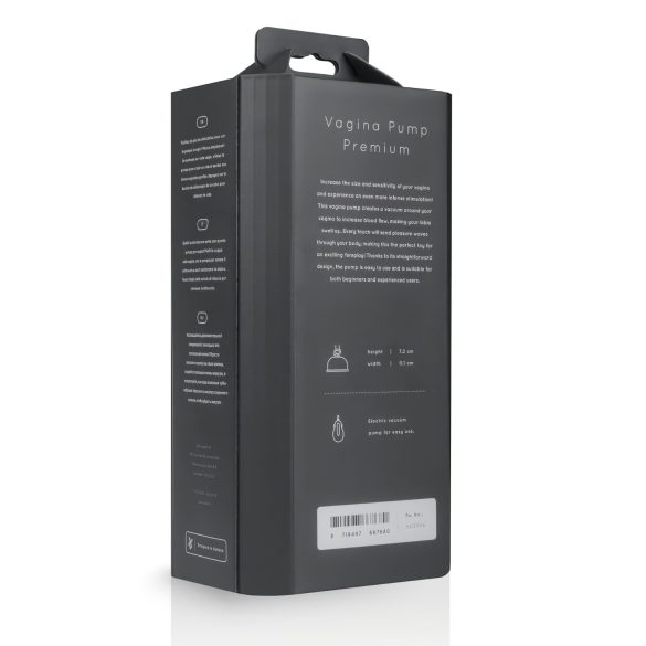 Saiz Premium - Automatisk Intimpumpe (Gjennomsiktig-Svart)