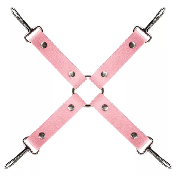 Secret Pleasure Chest - avansert BDSM-sett - 14 deler (rosa)