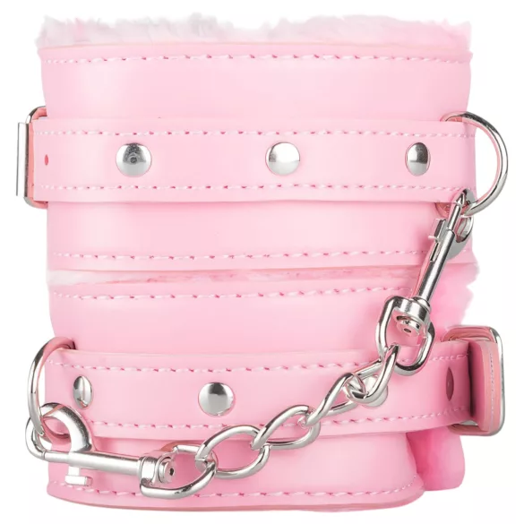 Secret Pleasure Chest - avansert BDSM-sett - 14 deler (rosa)