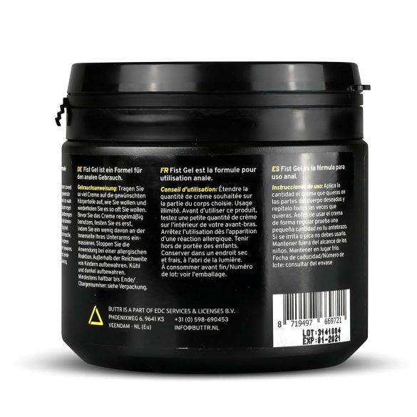 BUTTR Fisting Gel - vannbasert glidemiddel (500ml)