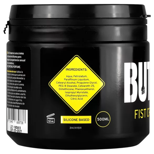 BUTTR Fisting Krem - håndfett-glidemiddel (500ml)
