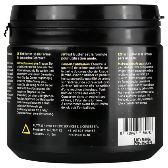 BUTTR Fisting Butter - analt fiste-smør (500 ml)