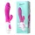 Teazers - realistisk vibrator med klitorisstimulering (rosa)