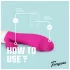 Teazers - realistisk vibrator med klitorisstimulering (rosa)