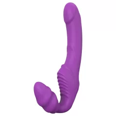 Dreamtoys Essentials - stroppeløs strap-on-vibrator (lilla)