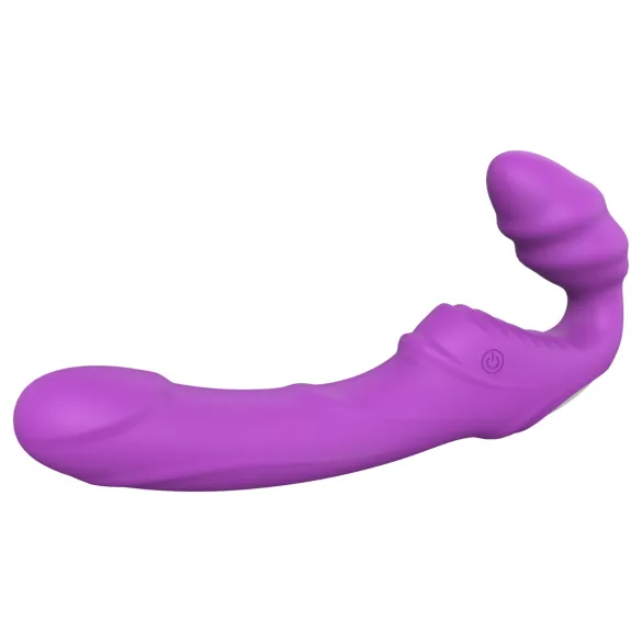 Dreamtoys Essentials - stroppeløs strap-on-vibrator (lilla)