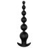 Cheeky Love - oppladbar perlevibrator med fjernkontroll for analbruk (svart)