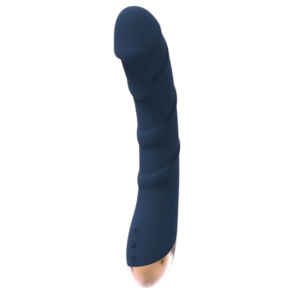 Gudinne Atlas - oppladbar, vanntett, oppvarmende G-punktvibrator (blå)