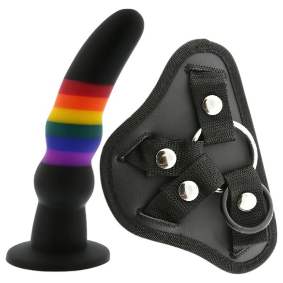 Colorful Love - fargerik strap-on dildo