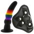 Colorful Love - fargerik strap-on dildo