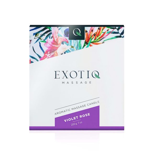 Exotiq - duftlys til massasje - rose (200g)