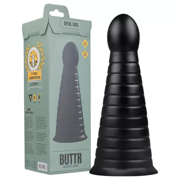 BUTTR Devil Dog - sort sugedildo (svart)