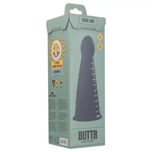 BUTTR Devil Dog - sort sugedildo (svart)
