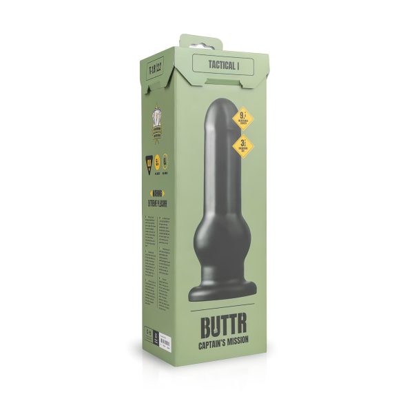 BUTTR Tactical I - sugekopp dildo (svart)