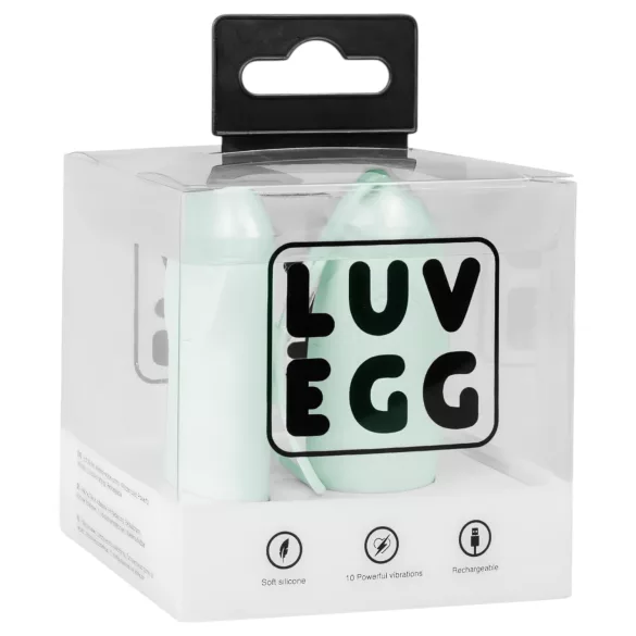 LUV EGG - bærbart, oppladbart, trådløst vibrerende egg (grønn)