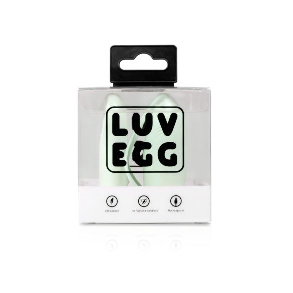 LUV EGG - Oppladbart vibrerende egg med fjernkontroll (grønn)