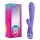 Good Vibes Only kanin-vibrator med klitorisstimulator (lilla)