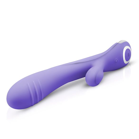 Good Vibes Only kanin-vibrator med klitorisstimulator (lilla)