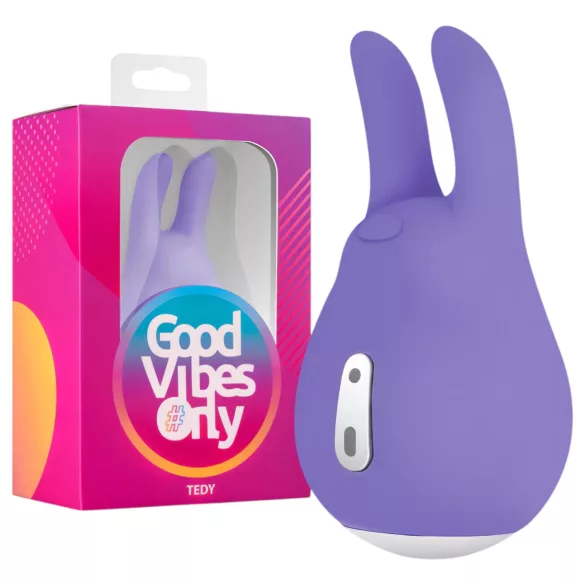 Good Vibes Tedy - oppladbar kaninvibrator (lilla)